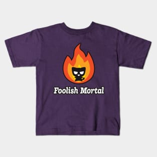 Foolish Mortal Halloween: Cute Demon Cat Kids T-Shirt